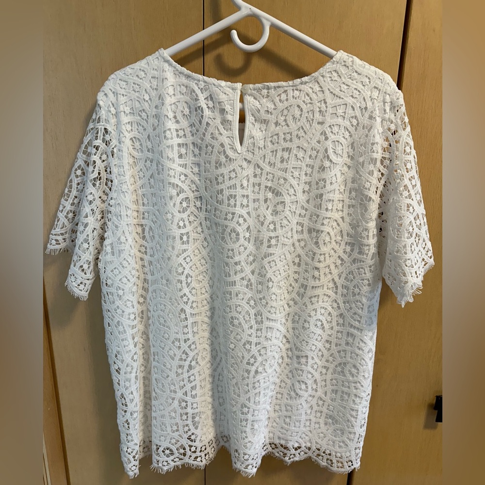 Lace Blouse with Built-In Camisole - NWT - Picture 2 of 4